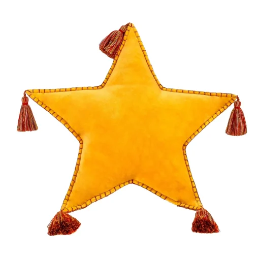 Online National Tree Company 16" Hgtv Home Collection Star Shape Pillow, Yellow