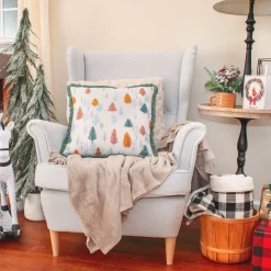 Online National Tree Company 18" Hgtv Home Collection Whimsical Forest Christmas Pillow