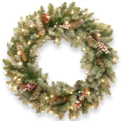 Flash Sale National Tree Company 30 In. Dunhill(R) Fir Wreath With Clear Lights