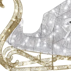 Cheap National Tree Company 48 In. Santas Sleigh With Cool White Led Lights