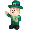 Flash Sale National Tree Company 42" Inflatable Waving Leprechaun