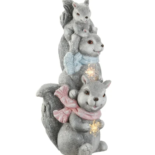 Shop National Tree Company 19" Led Squirrel Trio Fuguerine