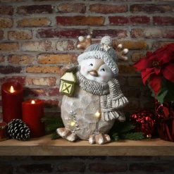 Online National Tree Company 16" Lighted Penguin Figurine