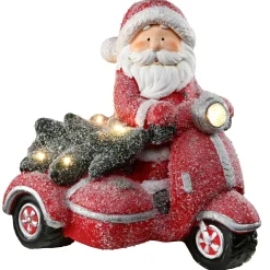 Fashion National Tree Company 14" Lighted Santa On Scooter