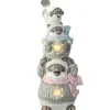 Online National Tree Company 18" Lighted Stacked Bird Trio