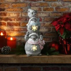 Online National Tree Company 18" Lighted Stacked Bird Trio