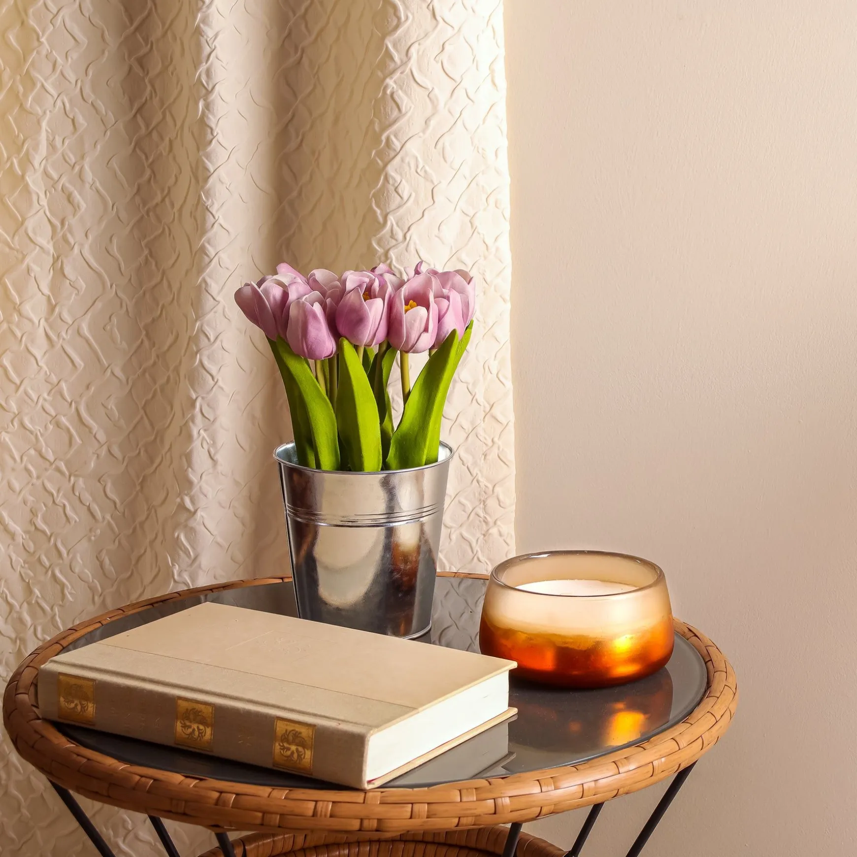 Flash Sale National Tree Company 9" Mauve Tulip Bouquet