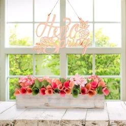 Store National Tree Company 16" Multicolor Handcrafted Floral Window Box Decor