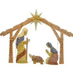 Outlet National Tree Company 96" Nativity Scene With Clear Lights