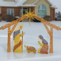 Outlet National Tree Company 96" Nativity Scene With Clear Lights