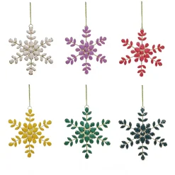 Cheap National Tree Company 6 Piece Hgtv Home Collection Beaded Snowflake Ornaments