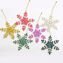 Cheap National Tree Company 6 Piece Hgtv Home Collection Beaded Snowflake Ornaments