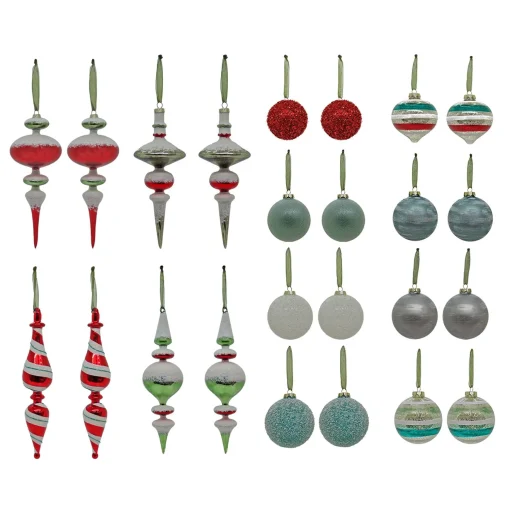 Shop National Tree Company 24 Piece Hgtv Home Collection Nostalgic Traditions Ornaments