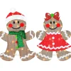 Discount National Tree Company 35" Pre-Lit Gingerbread Cookie Couple