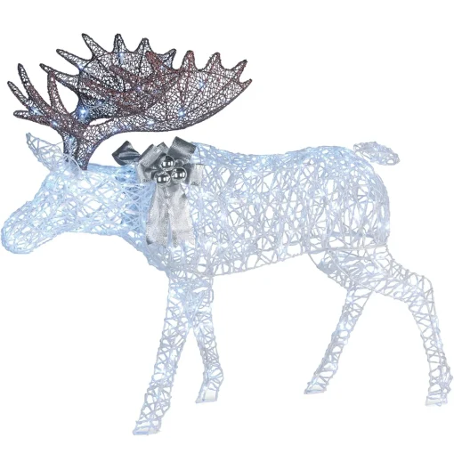 New National Tree Company 50" Pre-Lit Moose Decoration