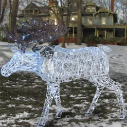 New National Tree Company 50" Pre-Lit Moose Decoration