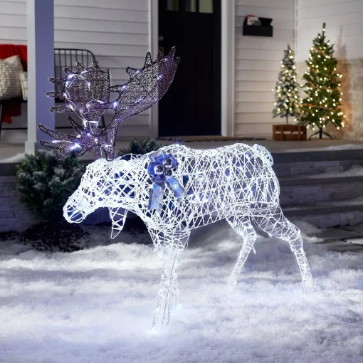 New National Tree Company 50" Pre-Lit Moose Decoration