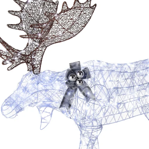 New National Tree Company 50" Pre-Lit Moose Decoration