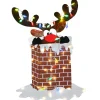 Flash Sale National Tree Company 47" Pre-Lit Reindeer Stuck In Chimney Decoration