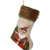 Best National Tree Company 21" Rural Homestead Collection Santa Stocking