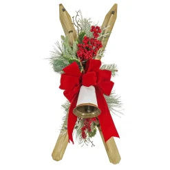 Shop National Tree Company 28" Ski'S With Pine And Berry Plastic Swag