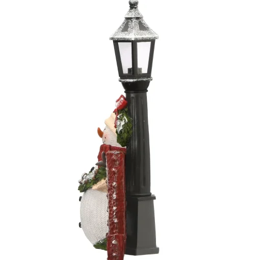 Hot National Tree Company 12" Snowman And Lamppost