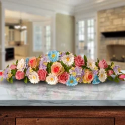Cheap National Tree Company 33" Spring Flowers Swag