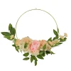 18" Spring Peony And Rose Hoop Wreath^National Tree Company Clearance