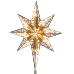 Store National Tree Company 11" Tree Top Star With Battery Operated Dual Color® Led Lights
