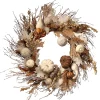 Sale National Tree Company 28" White Accent Autumn Wreath