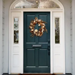 Sale National Tree Company 28" White Accent Autumn Wreath