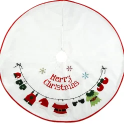 Flash Sale National Tree Company 48" White "Merry Christmas" Tree Skirt