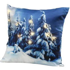 Hot National Tree Company 17" Winter Scene Pillow With Led Lights