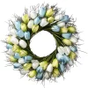22" Wreath With Yellow, Blue And White Tulips^National Tree Company Fashion