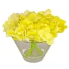 Cheap National Tree Company 8" Yellow Hydrangea Bouquet In Glass Vase