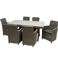 Flash Sale National Tree Company Antrim Collection 7-Piece All-Weather Wicker Finish Dining Set