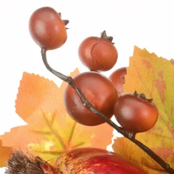 Cheap National Tree Company Artificial Autumn Door Corners, Set Of 2, Decorated With Maple Leaves, Pine Cones, Pomegranates, Berry Clusters, Harvest Collection, 30 Inches