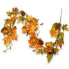 Cheap National Tree Company Artificial Autumn Garland, Green And Orange, Made With Sunflowers, Pinecones, Berry Clusters, Maple Leaves, Autumn Collection, 6 Ft