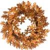 Best National Tree Company Artificial Autumn Wreath, Decorated With Acorns, Oak Leaves, Autumn Collection, 24 In