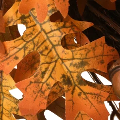 Best National Tree Company Artificial Autumn Wreath, Decorated With Acorns, Oak Leaves, Autumn Collection, 24 In