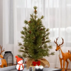 Discount National Tree Company Artificial Christmas Tree, Bristle Cone Pine, Includes Cloth Base, 3 Feet