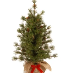 Artificial Christmas Tree, Bristle Cone Pine, Includes Cloth Base, 3 Feet^National Tree Company Fashion