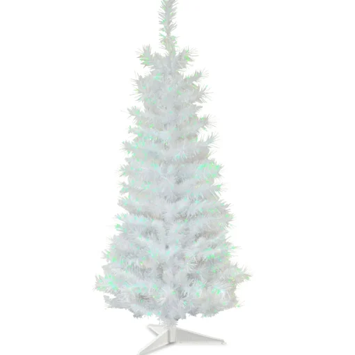 Best National Tree Company Artificial Christmas Tree, White Tinsel, Includes Stand, 3 Feet