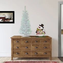 Best National Tree Company Artificial Christmas Tree, White Tinsel, Includes Stand, 3 Feet