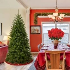 New National Tree Company Artificial Christmas Tree, Green, North Valley Spruce, Includes Stand, 6.5 Feet