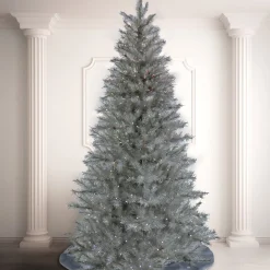 Cheap National Tree Company Artificial Crystal Pine Hinged Christmas Tree, Pre-Lit With Dual Colored Led Lights, Plug In, 10 Ft