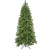 Artificial Down Swept Douglas Slim Fir Christmas Tree, Pre-Lit With Warm White Led Lights, Plug In, 7.5 Ft^National Tree Company Flash Sale