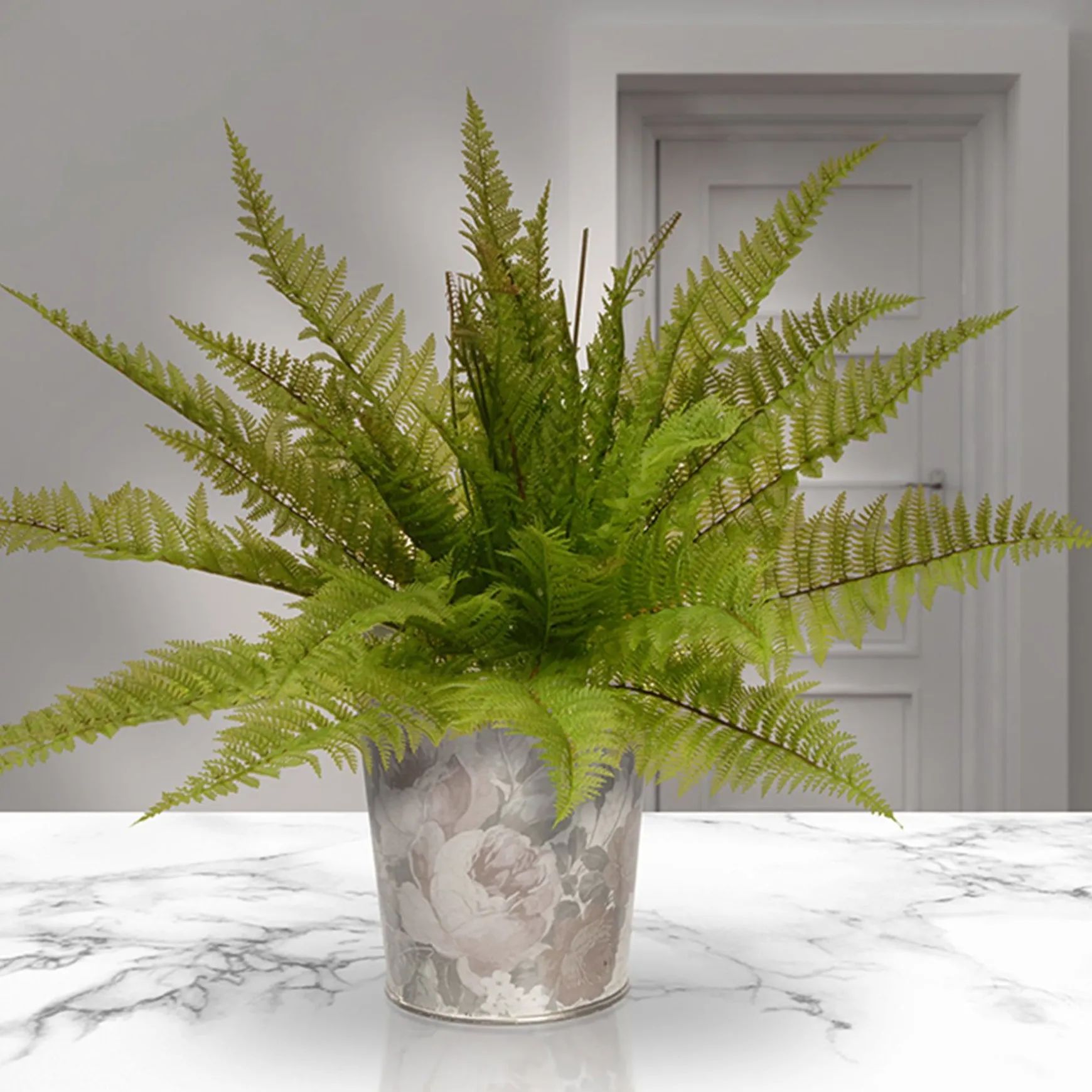 Shop National Tree Company Artificial Fern Bush, Stem Vine Base, Spring Collection, 21 Inches