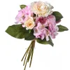 Cheap National Tree Company Artificial Floral Bouquet, Vine Stem Base, Decorated With Purple Roses And White Orchid Blooms, Leafy Greens, Spring Collection, 13 Inches