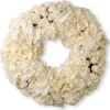 Outlet National Tree Company Artificial Floral Wreath, White, Decorated With Roses And Hydrangea Blooms, Valentine'S Day Collection, 18 Inches